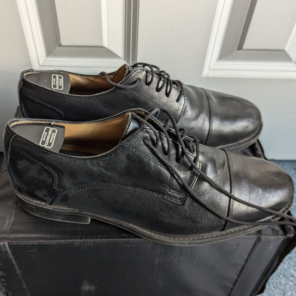 Croft & Barrow Edison Men's Black Leather Dress Shoes, size 11